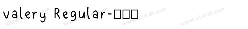 valery Regular字体转换